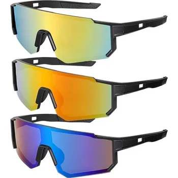 cyklistické brýle Utensilsto 3 balení rychlých brýlí, cyklistické brýle pro muže a ženy, UV 400, sportovní brýle,