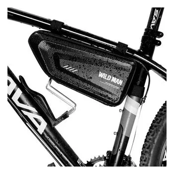 Pouzdro na mobilní telefon WILDMAN rámová cyklistická brašna na zip E4 1,5 l (pro telefony 4"–7"), černá - Wildman + zdarma možnost vyzkoušet a vrátit zboží do 30 dní