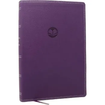 Enduring Word Study Bible: Pastoral Commentary from Every Chapter of the Bible (NKJV, Purple Leathersoft, Red Letter, Comfort Print)