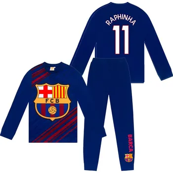 Chlapecké pyžamo Fan-shop Dětské pyžamo BARCELONA FC Long Raphinha velikost: 9/10 let