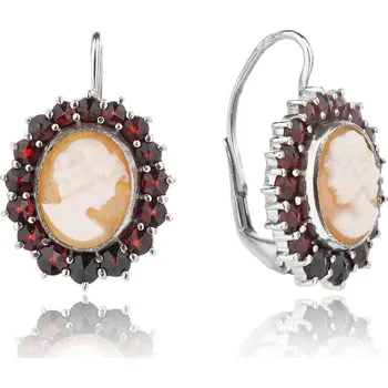 Řetízek Český Granát Jan Kos jewellery Stříbrné náušnice 13008145001