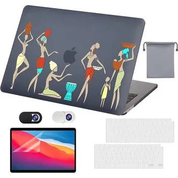 Zabezpečení motocyklu OZADE 5 v 1 kompatibilní s MacBook Air Case 13" (verze 2018-2021) A2337(M1)/A2179/A1932, ultratenké