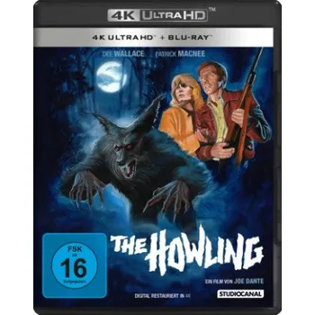 Blu-ray film The Howling - Das Tier 4K, 1 UHD-Blu-ray + 1 Blu-ray – Joe Dante,Dee Wallace,Patrick Macnee,Dennis Dugan (DE)
