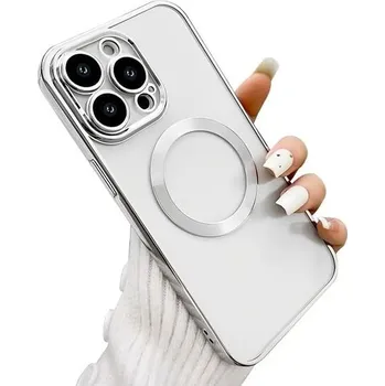 Pouzdro na mobilní telefon Pouzdro pro iPhone 14 Pro Max 6,7" [s ochranou fotoaparátu], průhledné magnetické pouzdro s