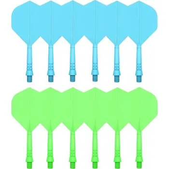 FOX SMILING Letky na šipky 12 ks Integrované letky a násady na šipky v jedné sadě 2BA šroubovacích