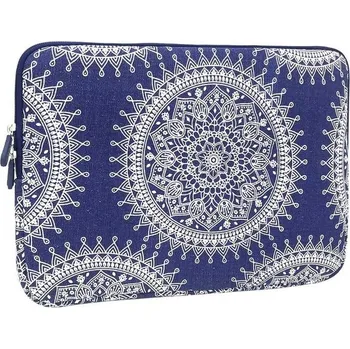 brašna na notebook Pouzdro na notebook Aucase s plátěným potiskem (11,6-13 palců, barva Mandala Blue)