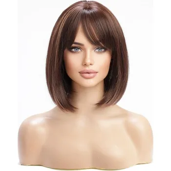 Paruka Dámská paruka HAIRCUBE hnědá 30,5 cm