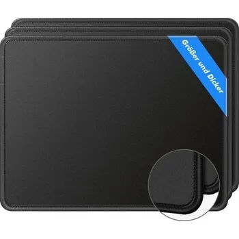 Podložka pod myš Podložka pod myš 3 ks, velká podložka pod myš 215x275 mm, herní podložka pod myš, s prošitými