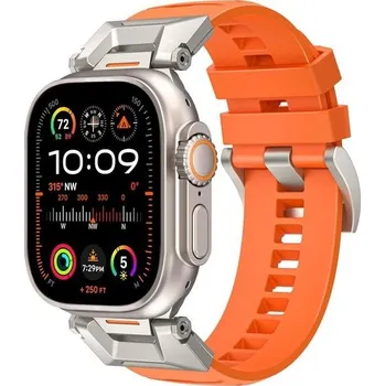 Řemínek na hodinky Náramek GLILAVOX kompatibilní s Apple Watch 49mm 46mm 45mm 44mm 42mm, Vitonový řemínek pro iWatch