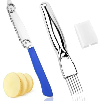 Kráječ na chleba QGGTQG Sada nožů na rychlé krájení, kráječ cibule, loupací nůž na ovoce a kráječ jarní cibulky z