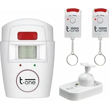 Sada domovního alarmu TN1301 Poplašný systém s detektorem + 2 dálkové ovladače