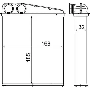 Výměník tepla Výměník tepla, vnitřní vytápění MAHLE AH 8 000S