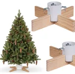 Dřevěný stojan na vánoční stromek v…