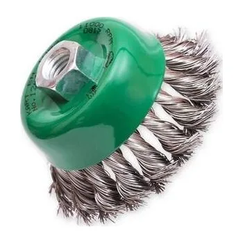 Drátěný kartáč Kartáč hrnkový nerez hladká 0.40 75xM14 b10 - KR1261461