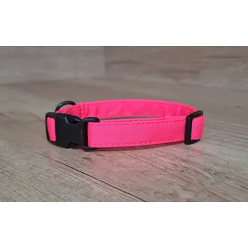 obojek pro kočku Softshellový obojek pro kočky - NEON RŮŽOVÁ