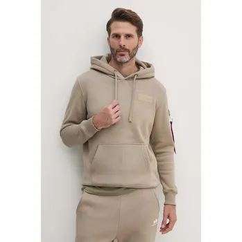 Pánské oblečení Mikina Alpha Industries 178318.03 béžová 08X, vel. M