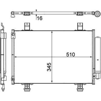 Výparník klimatizace Kondenzátor, klimatizace MAHLE AC 456 000P