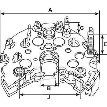Karburátor Usměrňovač, generátor HC-Cargo F 032 139 481