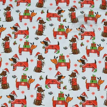 Úplet Vánoční jezevčíci (E) 0,62m/ks (Top kvalitní úplet Bella digitisk Vánoce 2024)