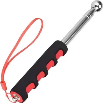 Tyč na sprchový závěs Teleskopická tyč, výsuvná, 120 cm – Silná, nastavitelná teleskopická tyč – Kladivo na detekci