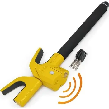 Zámek volantu URBAN UR978Y, dvojité zabezpečení, s alarmem/s alarmem, hi-tech 120dB+LED, bezpečný a