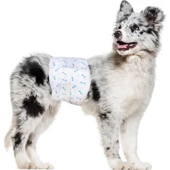 Kosmetika pro psa Plenky pro psy Flying Paws M (46-63 cm) cestovní sada 10 kusů, jednorázové pleny pro psy,