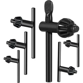 HOTCKB 6dílný klíč na sklíčidlo vrtačky, kovový univerzální klíč na vrtačku 20 mm / 16 mm / 13 mm /