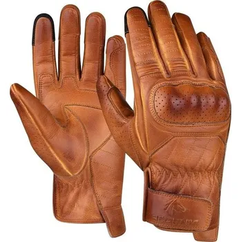 Moto rukavice Motocyklové rukavice H-Cube z voskované kůže, tvrdé klouby, větruodolné, dotykové, pro motorku,