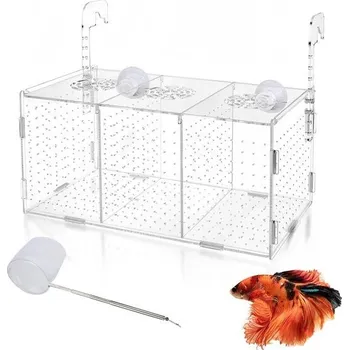 Akvárium Chovná box pro ryby, akvária, tření, izolace pro chov ryb, průhledný akrylový inkubátor s