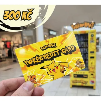 předplacená karta Pokémonmat - dobíjecí dárková karta 500 Kč