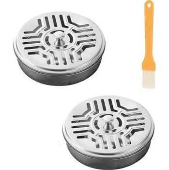 Odpuzovač zvířat Držák na spirálku proti komárům pro 2 ks, Držák na spirálku proti komárům z nerezové oceli, Držák