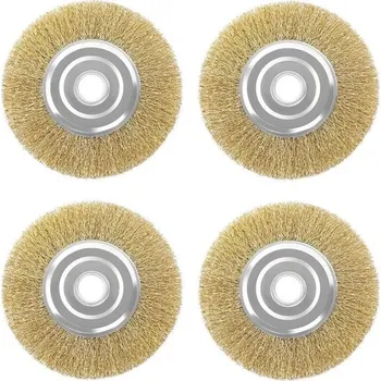 Sada nářadí 4 ks ocelových drátěných kartáčů na spáry