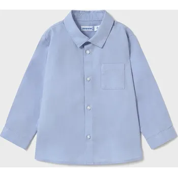 Dětská móda Dětská bavlněná košilka Mayoral 124.3B.Baby.PPYA modrá 50X, vel. 98