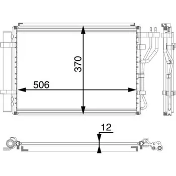 Výparník klimatizace Kondenzátor, klimatizace MAHLE AC 58 000P