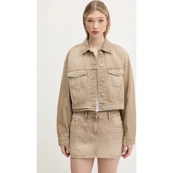 Pánská móda Džínová bunda Tommy Jeans DW0DW20118 béžová 80X, vel. M