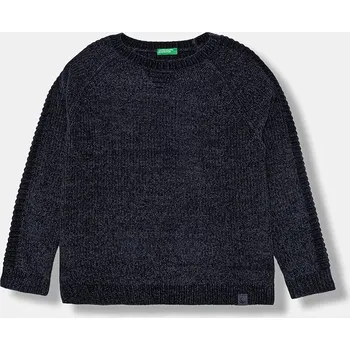 Dívčí svetr Dětský svetr United Colors of Benetton 16CLC108T.G.seasonal námořnická modř 59X, vel. 130