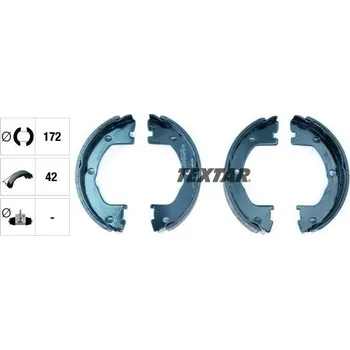 Brzdová čelist Sada brzdových čelistí, parkovací brzda TEXTAR 91059000