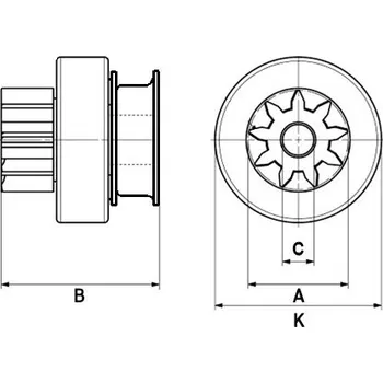 Startér Volnoběžný převod, startér HC-Cargo F 032 331 942