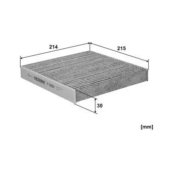 Ventilátor topení a klimatizace Filtr, vzduch v interiéru FILTRON K 1380A