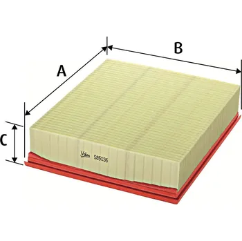 Filtr do auta Vzduchový filtr VALEO 585036