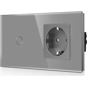 vypínač Dotykový spínač CNBINGO se zásuvkou bílý