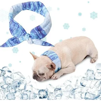 Obleček pro psa Chladicí obojek Hjumarayan pro psy, kontinuální chladicí šátek, stylový šátek na odvod tepla,