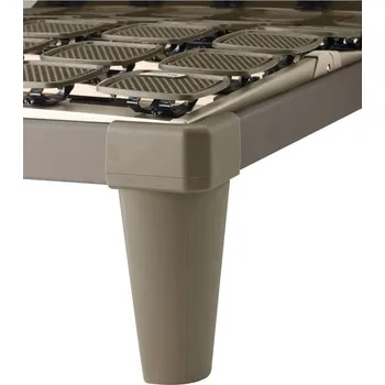 Nábytkové kování Dvojité nohy TEMPUR, standardní nohy postele pro volně stojící rámy Flex System, plastové,