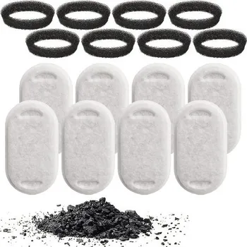 miska pro kočku HACRAHO Filtry do fontán pro domácí mazlíčky, balení 8 filtrů do fontán pro kočky, náhradní filtr