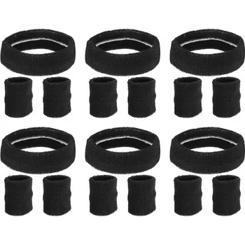 cyklistické brýle PATIKIL Potítka Čelenka na zápěstí, Sada 6/18 Froté Potítek pro Sport Basketbal Tenis Atletika