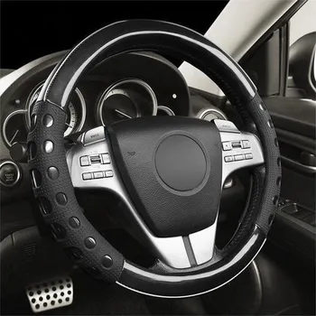 Autopotah Potah volantu do auta JNNJ, potah volantu z mikrovláknové kůže, prodyšný odolný protiskluzový potah