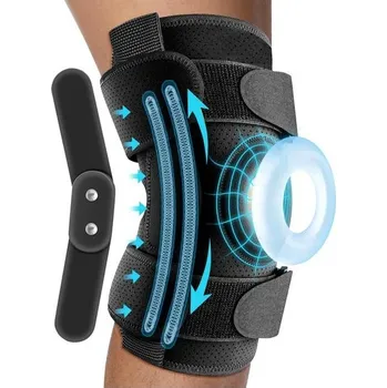 Kolenní ortéza LAFUYSO s kloubními dlahami a laterálními stabilizátory a odnímatelnými kovovými