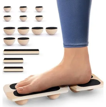 Posilovač nohou Woodure pro vymknuté kotníky | Balanční deska | Fyzikální prevence bolesti kloubů