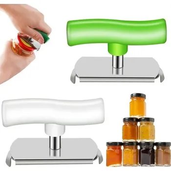 Otvírák ZUYIST 2dílný nastavitelný otvírák na konzervy pro seniory, nerezová ocel, protiskluzový design,