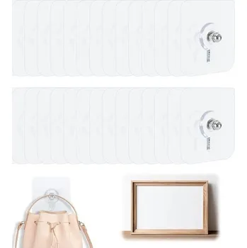 30 samolepicích šroubů, hřebíků, háčků